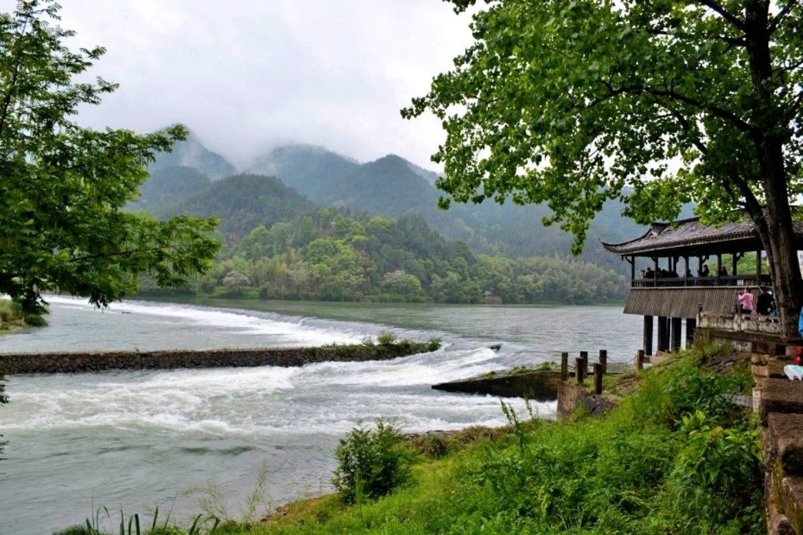 Ancient Embankment and Painting Village